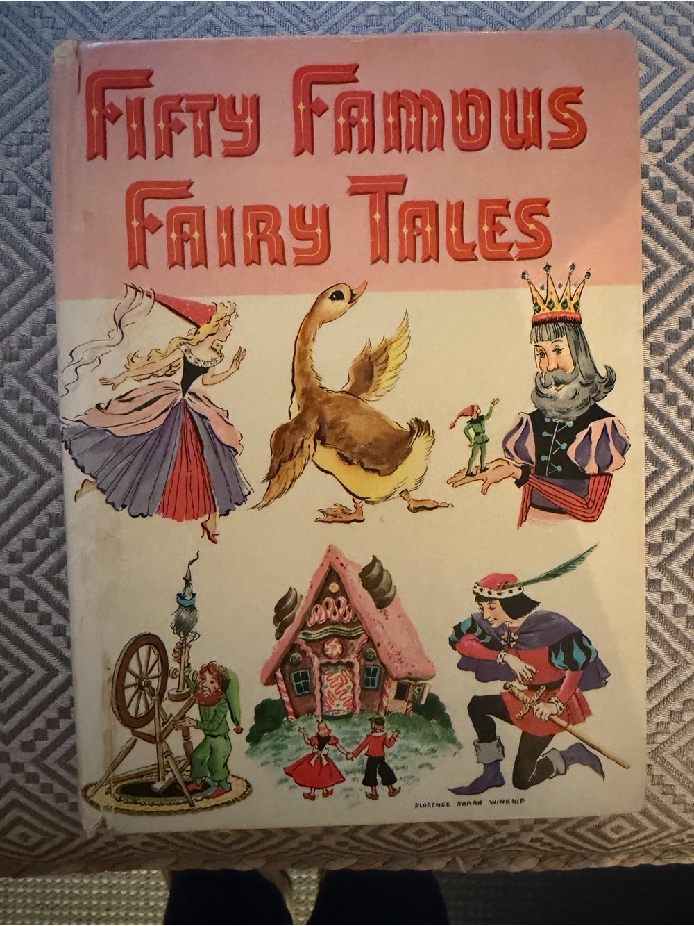 Fifty Famous Fairy Tales Kids Book Whitman Books 1954 - Hardcover -Rare